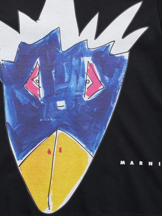 Marni Junior Printed cotton jersey t-shirt