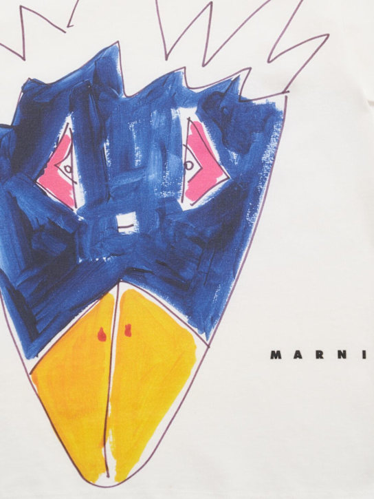 Marni Junior Printed cotton jersey t-shirt