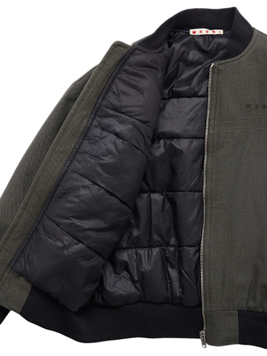 Marni Junior Cotton denim bomber jacket 5 Marni Junior Cotton denim bomber jacket