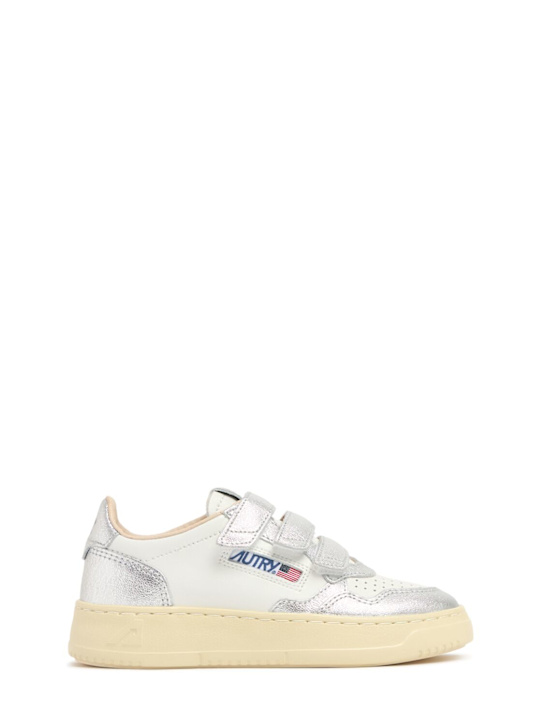 Autry Kidstripes low leather strap sneakers