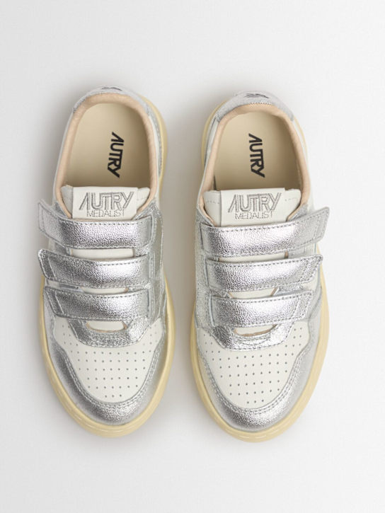 Autry Kidstripes low leather strap sneakers