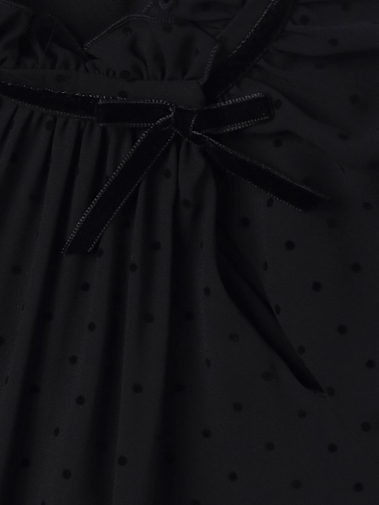 Monnalisa Polka dot georgette dress