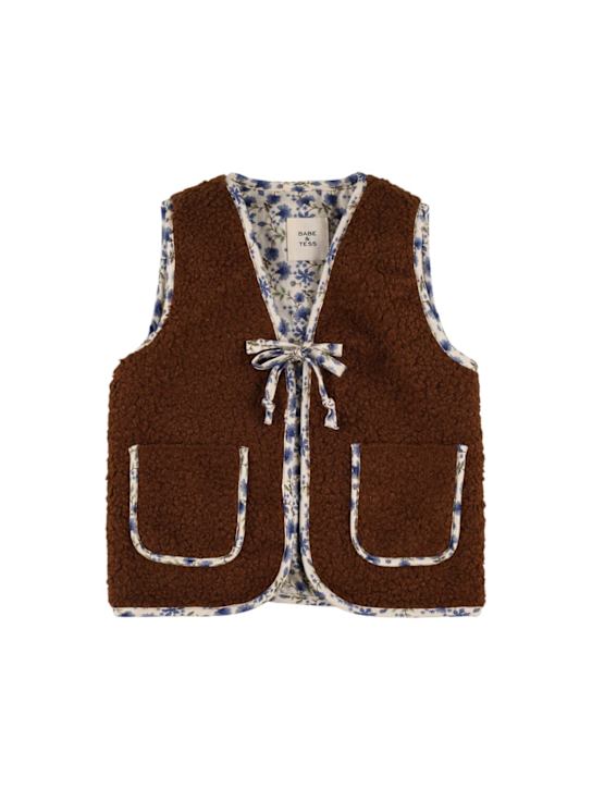 Babe & Tess Teddy flower vest