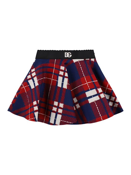 Dolce&Gabbana Check print cotton blend skirt