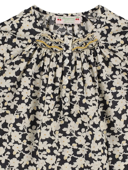 Bonpoint Floral printed cotton shirt