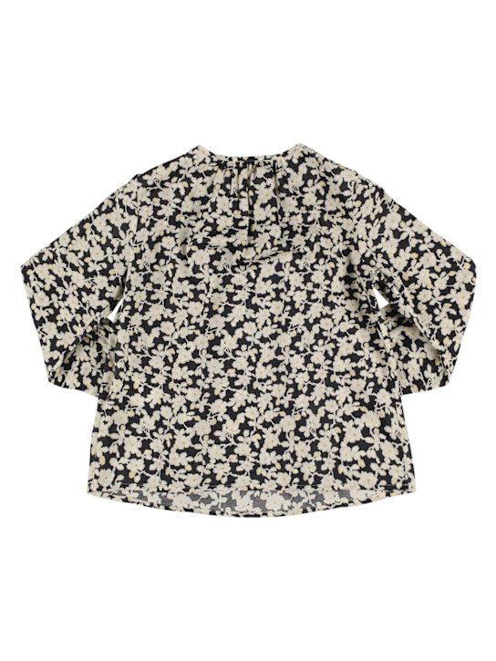 Bonpoint Floral printed cotton shirt