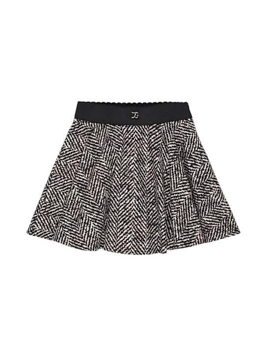 Dolce&Gabbana Cotton blend chevron skirt