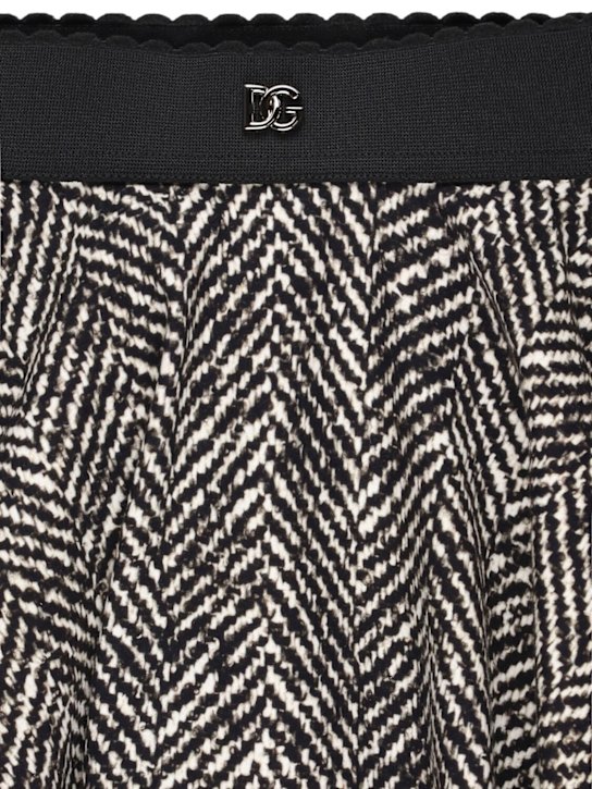 Dolce&Gabbana Cotton blend chevron skirt