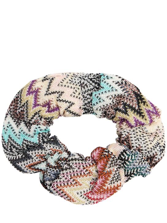 Missoni Viscose knit scrunchie