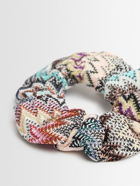 Missoni Viscose knit scrunchie