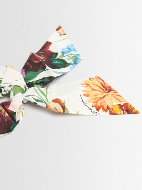 Dolce&Gabbana Printed cotton poplin scrunchie