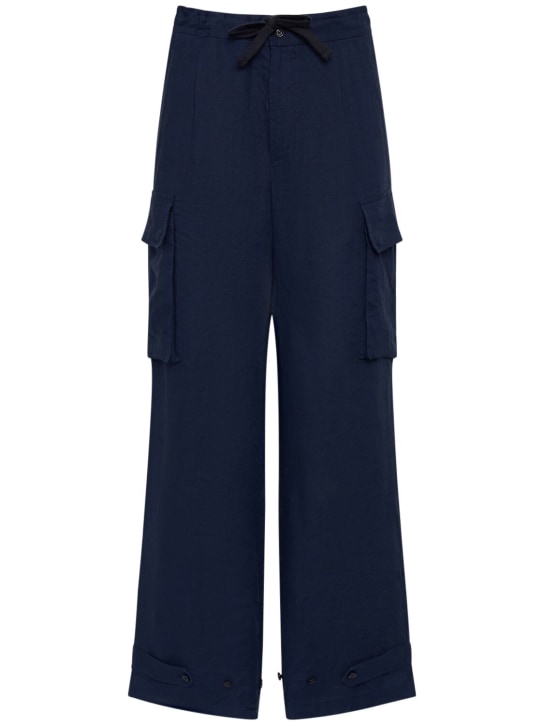 Dolce&Gabbana Linen cargo jogging pants