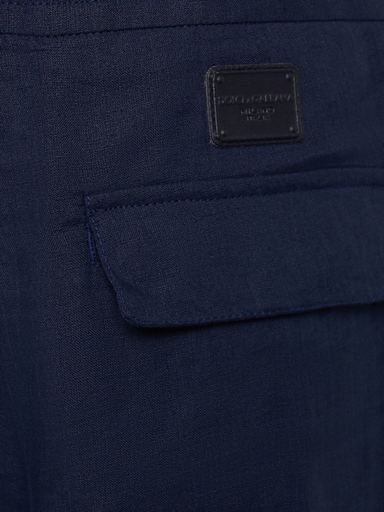 Dolce&Gabbana Linen cargo jogging pants 5 Dolce&Gabbana Linen cargo jogging pants