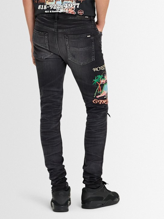 Amiri Sinners embroidered skinny jeans 3 Amiri Sinners embroidered skinny jeans