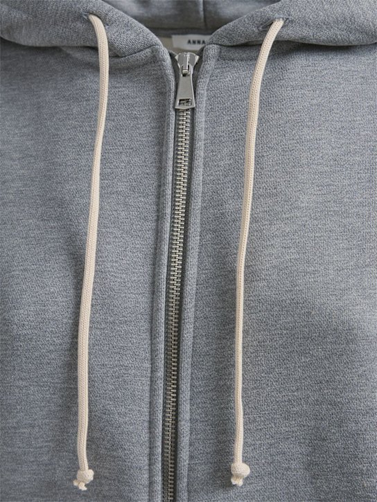 Annagreta Grace full-zip cotton sweatshirt hoodie