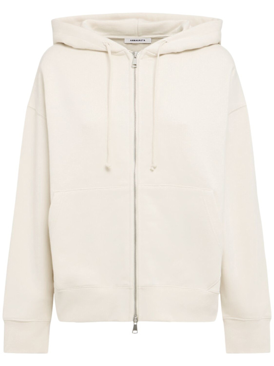Annagreta Grace full-zip cotton sweatshirt hoodie