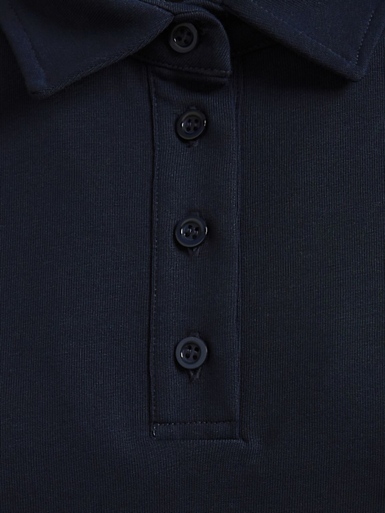 Annagreta Marie long-sleeve cotton jersey polo