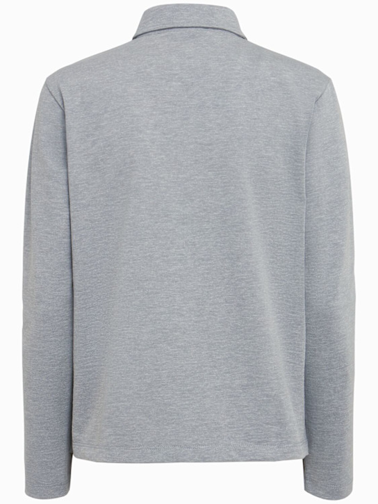 Annagreta Marie long-sleeve cotton jersey polo