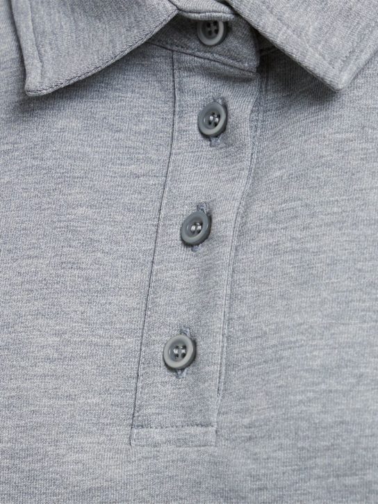 Annagreta Marie long-sleeve cotton jersey polo