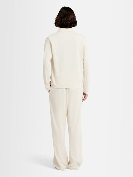 Annagreta Marie long-sleeve cotton jersey polo