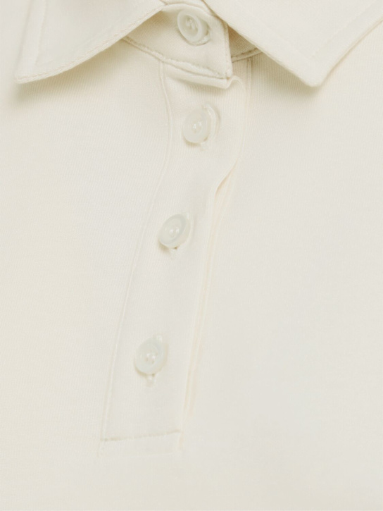 Annagreta Marie long-sleeve cotton jersey polo