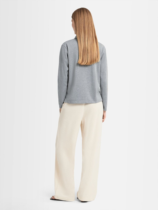 Annagreta Marie long-sleeve cotton jersey polo