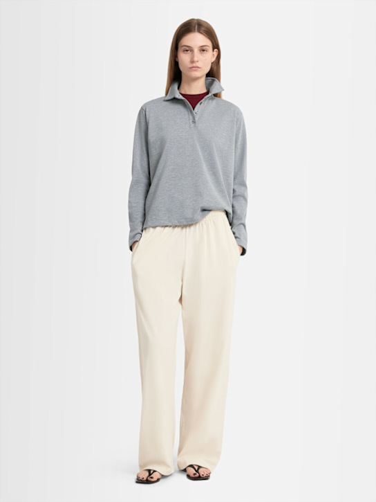 Annagreta Marie long-sleeve cotton jersey polo