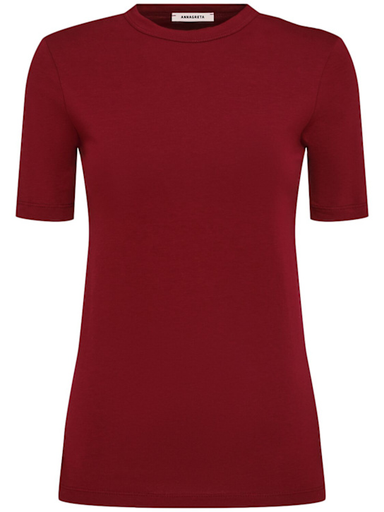 Annagreta Daisy stretch cotton jersey t-shirt