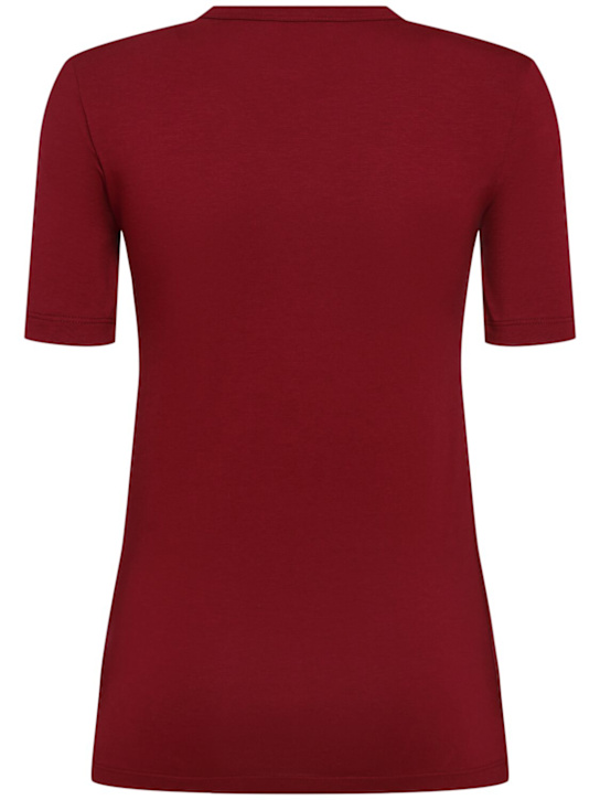 Annagreta Daisy stretch cotton jersey t-shirt