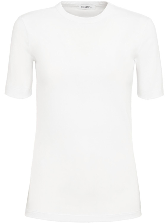 Annagreta Daisy stretch cotton jersey t-shirt