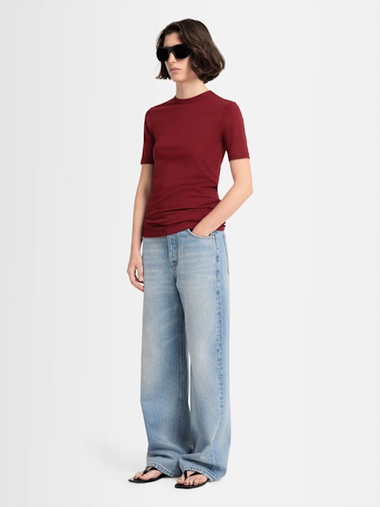 Annagreta Daisy stretch cotton jersey t-shirt