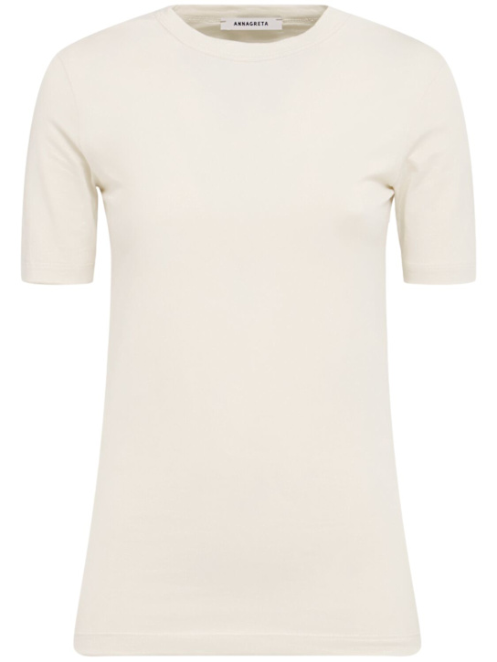Annagreta Daisy stretch cotton jersey t-shirt