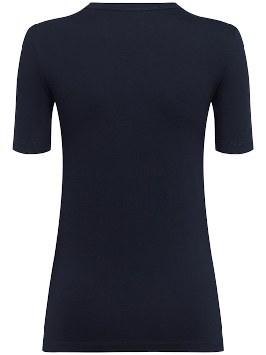 Annagreta Daisy stretch cotton jersey t-shirt