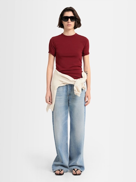 Annagreta Daisy stretch cotton jersey t-shirt