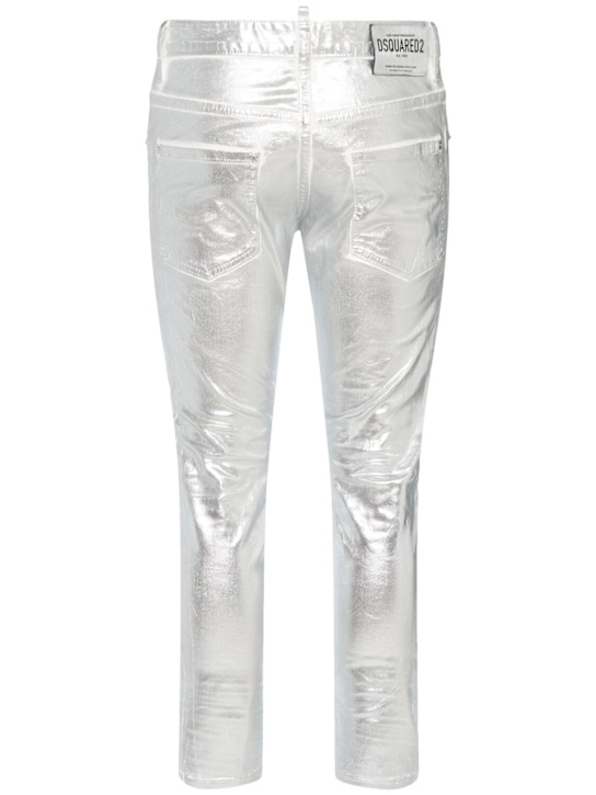 Dsquared2 Skater silver denim jeans