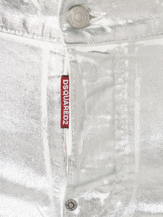 Dsquared2 Skater silver denim jeans