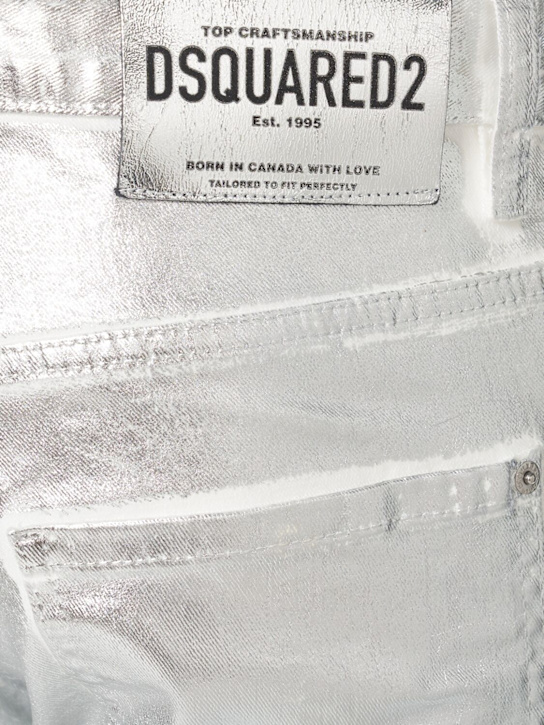 Dsquared2 Skater silver denim jeans