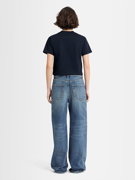 Annagreta Greta cropped cotton jersey t-shirt