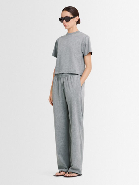 Annagreta Greta cropped cotton jersey t-shirt