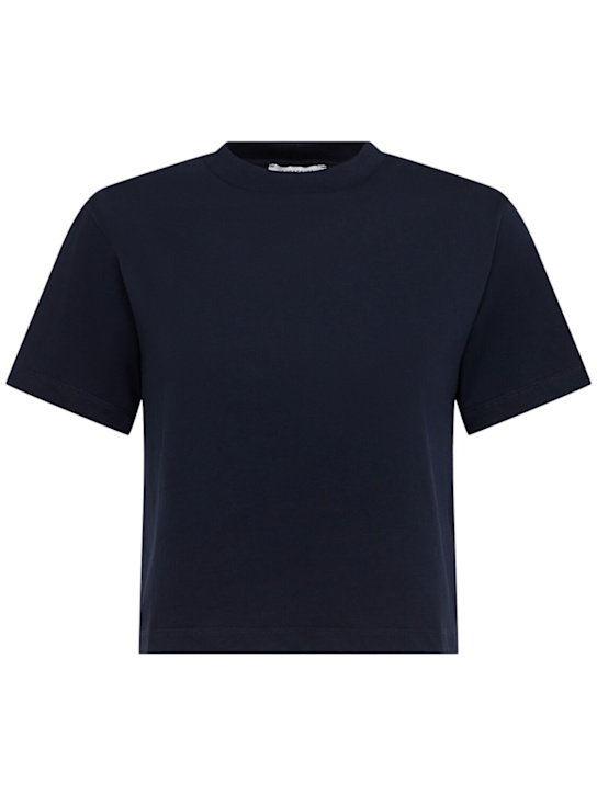 Annagreta Greta cropped cotton jersey t-shirt