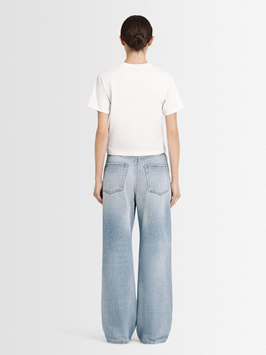 Annagreta Greta cropped cotton jersey t-shirt