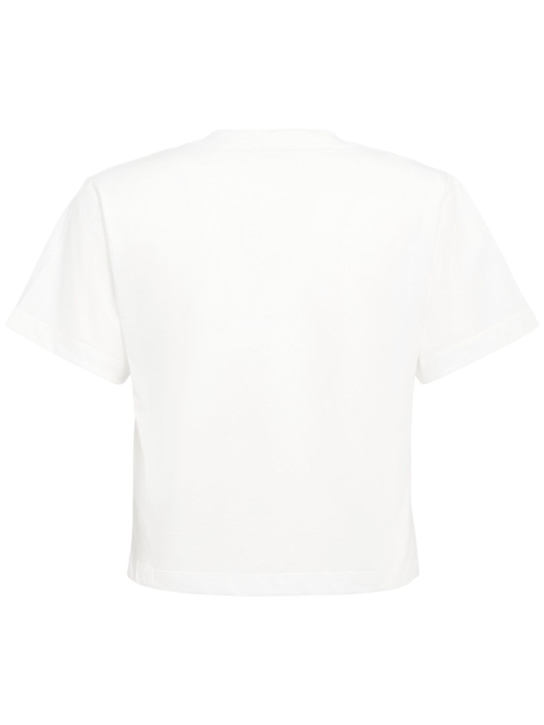 Annagreta Greta cropped cotton jersey t-shirt