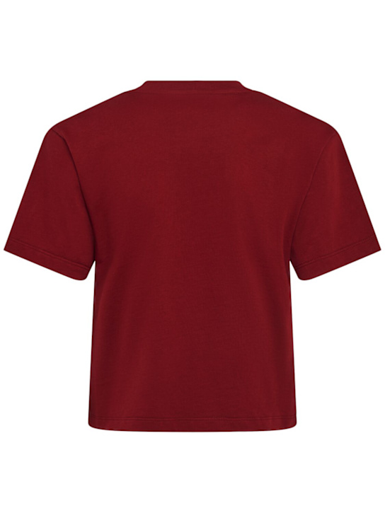 Annagreta Greta cropped cotton jersey t-shirt