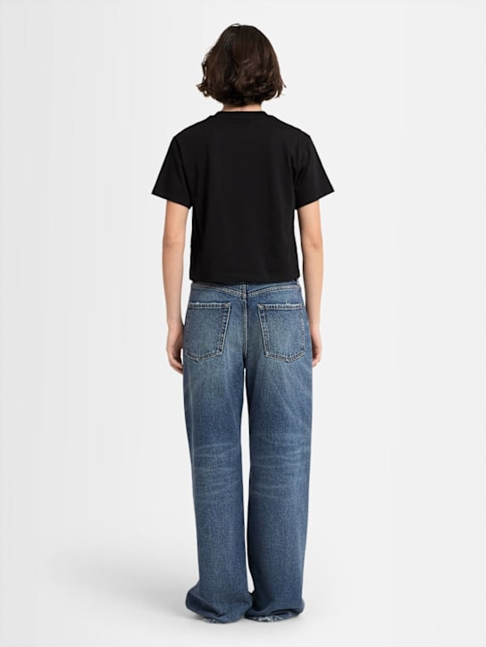 Annagreta Greta cropped cotton jersey t-shirt
