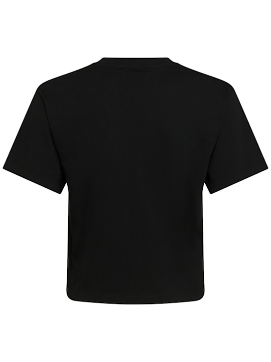 Annagreta Greta cropped cotton jersey t-shirt