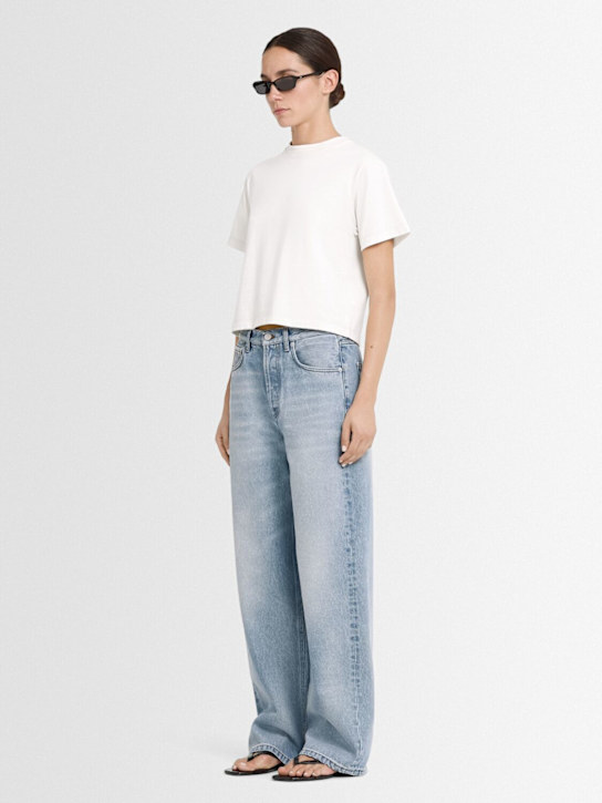 Annagreta Greta cropped cotton jersey t-shirt