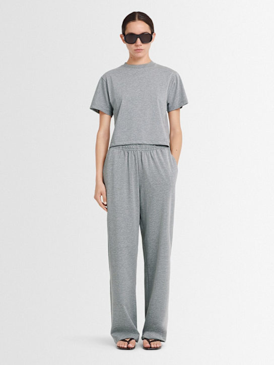 Annagreta Greta cropped cotton jersey t-shirt