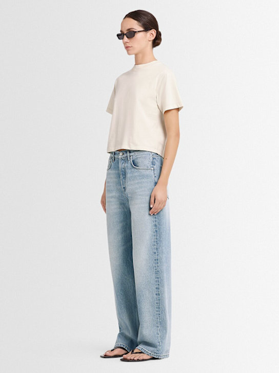 Annagreta Greta cropped cotton jersey t-shirt