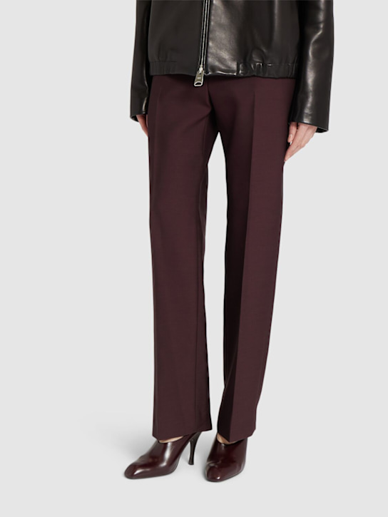 Khaite 100mm Colt leather mules