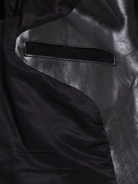 Our Legacy Leather zip-up jacket